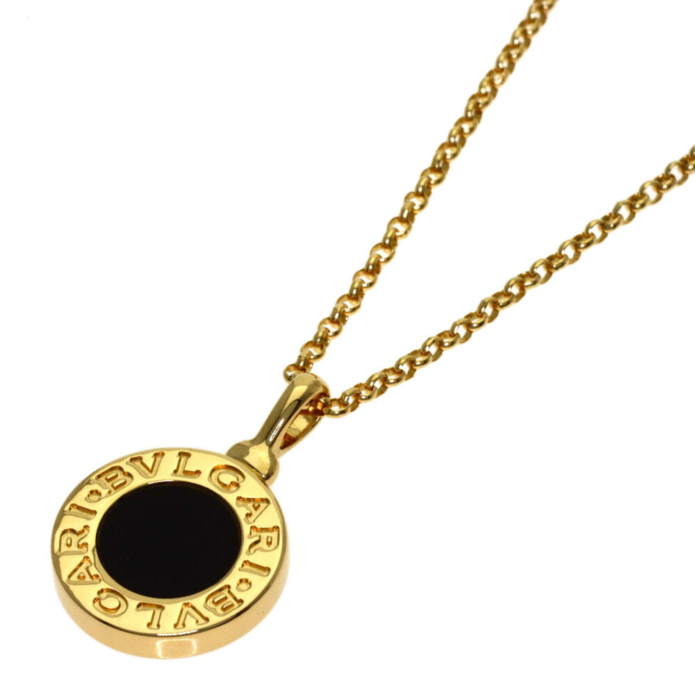 BVLGARI 18k Gold Onyx Necklace